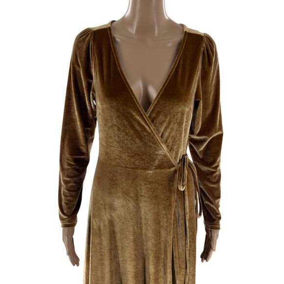 Baltic Born Gold Wrap Dress - Picture 6 of 12
